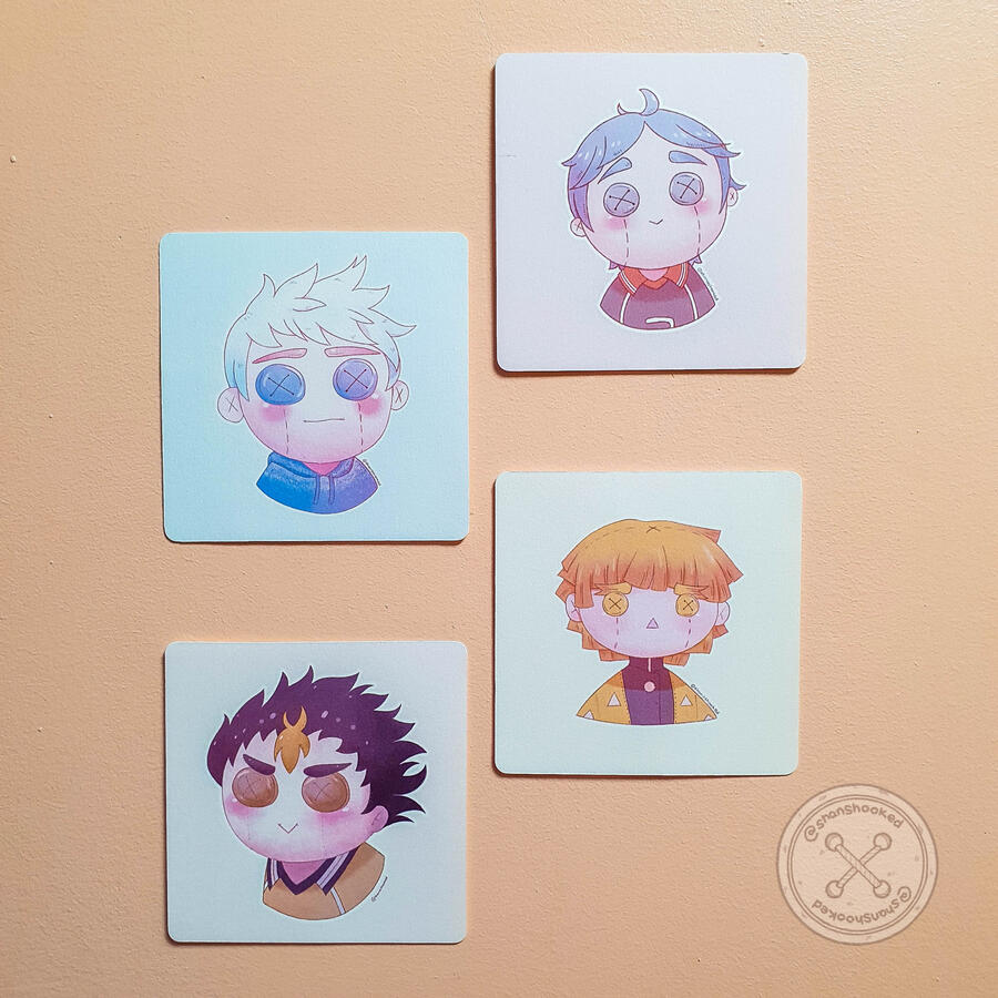 Prints of various popular characters